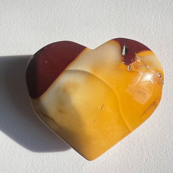 Mookaite Jasper Crystal Heart (#10) - Picture 4 of 9